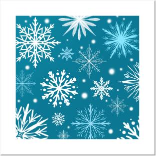 Snowflakes Posters and Art